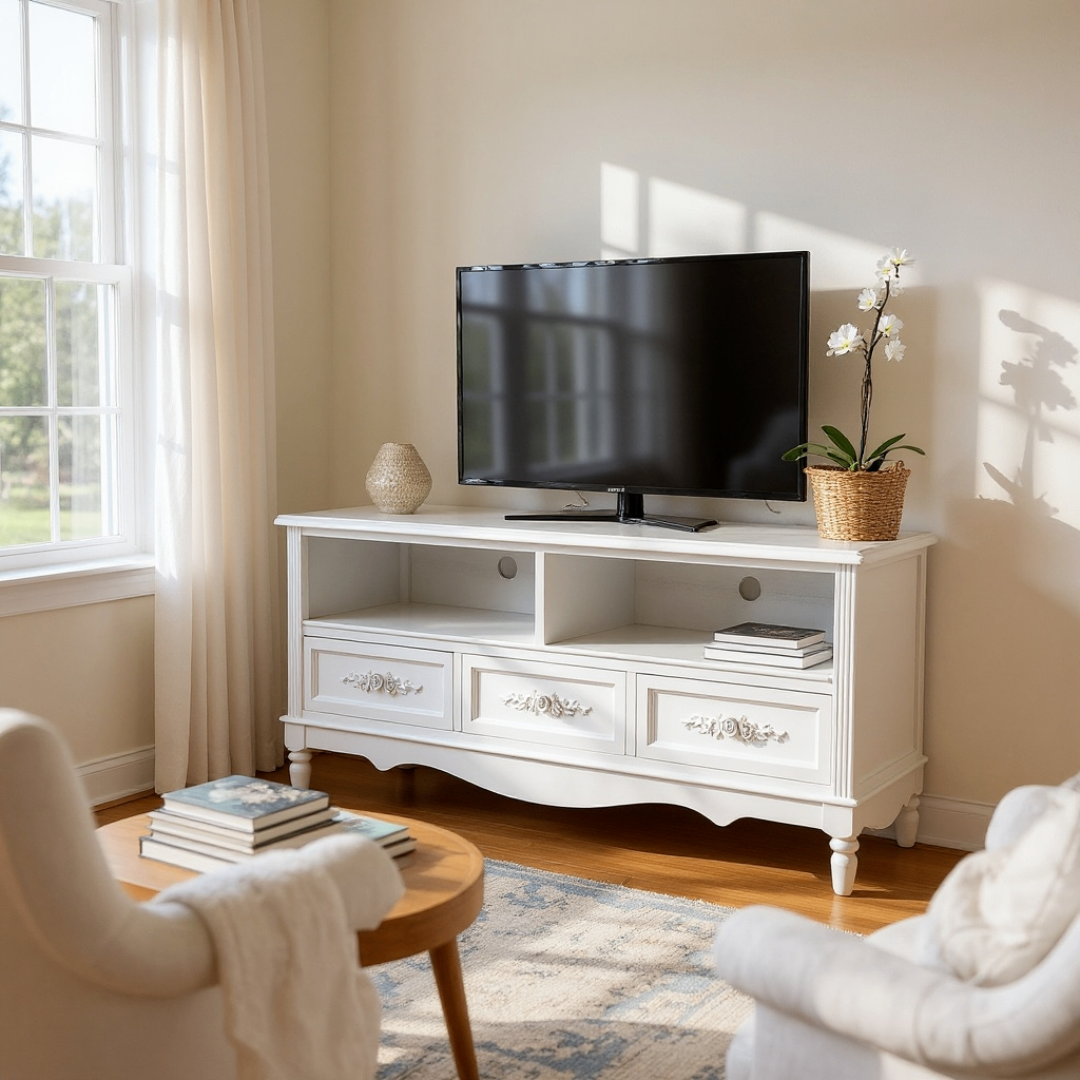 新品・未使用】 ヨーロピアン調 テレビボード ラック テレビ台