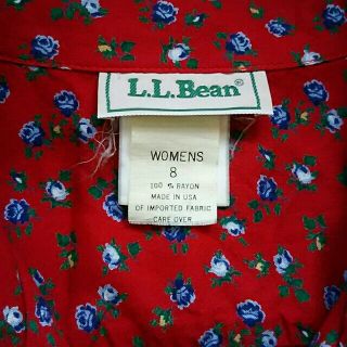 エルエルビーン(L.L.Bean)のL.L.Bean 花柄半袖シャツ(シャツ/ブラウス(半袖/袖なし))