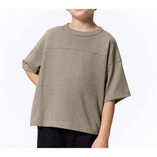 GU - 新品 GU ドライボクシーT 男女兼用  140 キッズ カーキ