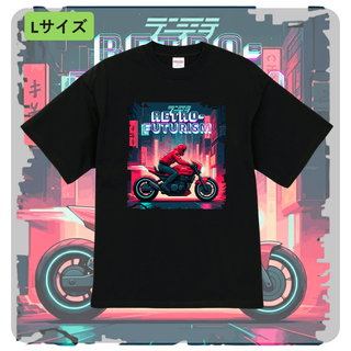 n742【新品未使用】Tシャツ オリジナルプリント バイク ライダー レディース(Tシャツ(半袖/袖なし))