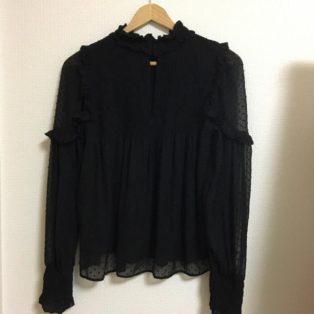 ZARA(ザラ)のZARA シースルーシフォンブラウス レディースのトップス(シャツ/ブラウス(長袖/七分))の商品写真