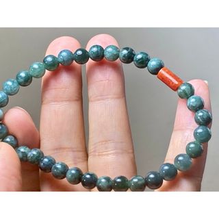 BR7-42 天然 本翡翠 糯種 ヒスイ グアテマラ産 ブレスレット