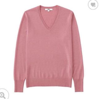 ユニクロ(UNIQLO)の美品♡ UNIQLO エクストラファインメリノ ニット セーター ピンク(ニット/セーター)