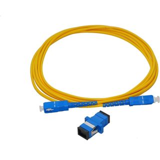 光ファイバー 延長 ケーブル SC-SC延長アダプタ付(5m);HP0341;