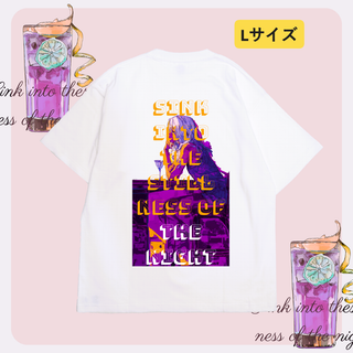 n754【新品未使用】プリント Tシャツ 両面 女性 アートポスター メンズ(Tシャツ/カットソー(半袖/袖なし))