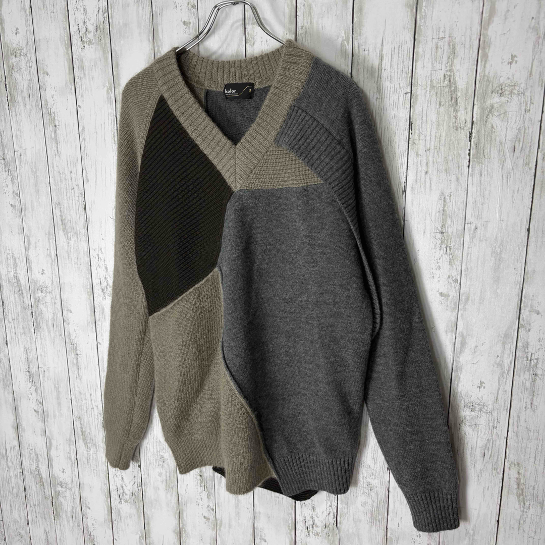kolor(カラー)の188【美品】kolorキッドモヘヤ×エクストラファインウール ニット メンズのトップス(ニット/セーター)の商品写真