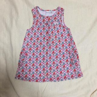 プチバトー(PETIT BATEAU)のリバティ ガーゼワンピース(ワンピース)