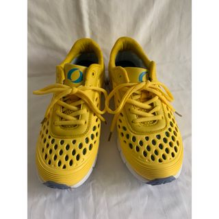 IGNIOスニーカー黄色メッシュ通気性 軽量スニーカー
