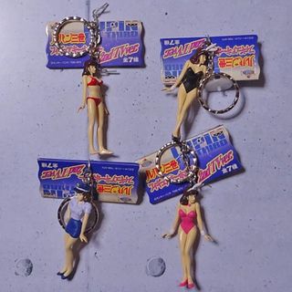 バンプレスト(BANPRESTO)の峰不二子　フィギュアキーホルダー４種類(アニメ/ゲーム)