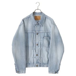 ゴールド(GOLD)のGOLD 11.5oz DENIM PLEATED BLOUSE DAMAGED(Gジャン/デニムジャケット)