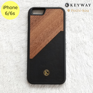 KEYWAY Walnut Rift iPhone6/6sケース ブラック(iPhoneケース)
