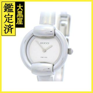 【美品】GUCCI 600L シルバー時計 シルバー文字盤 GUCCI グッチ 8600L クオーツ レディース時計 ウォッチ SS