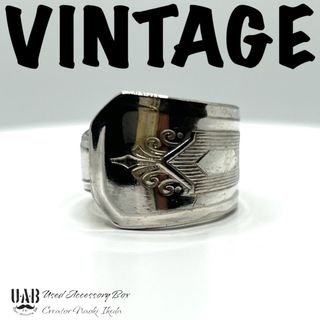 RING　20号　スプーンリング　材質:シルバープレート　CR0390(リング(指輪))