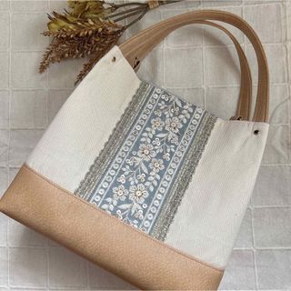 インド刺繍リボン トートバッグ ショルダーバッグ バッグ