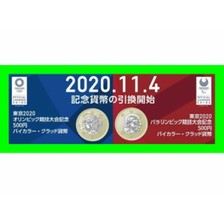 2020 東京オリンピック 雷神 風神 500円 記念硬貨(その他)