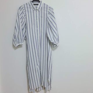 ダブルクローゼット(w closet)のダブルクローゼット ストライプ ロングシャツ ワンピース(シャツ/ブラウス(長袖/七分))