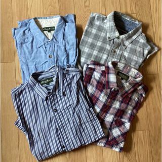 エディーバウアーUSA カジュアルシャツ　４枚セットサイズ. L ＆ M