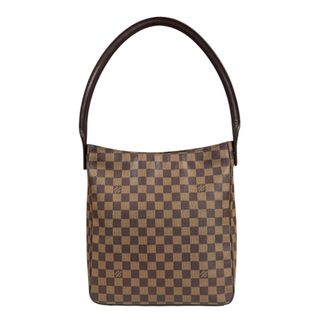 ルイヴィトン(LOUIS VUITTON)のルイヴィトン ルーピングGM ダミエ ショルダーバッグ ダミエキャンバス N51144 ブラウン レディース LOUIS VUITTON  中古(ショルダーバッグ)
