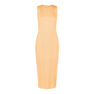 PLEATS PLEASE ISSEY MIYAKE 丸首ノースリーブワンピース