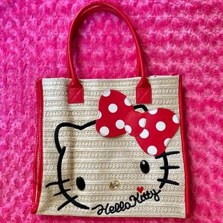 ハローキティ(ハローキティ)の激レア☆ハローキティ　赤　夏　バッグ(キャラクターグッズ)
