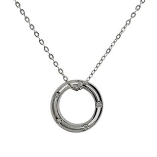 ダミアーニ(Damiani)のダミアーニ Dサイド ネックレス 18金 K18ホワイトゴールド ダイヤモンド レディース Damiani  中古(ネックレス)