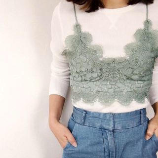 エイチアンドエム(H&M)のインスタ大人気♡ 完売 H&Mレースキャミソール(キャミソール)