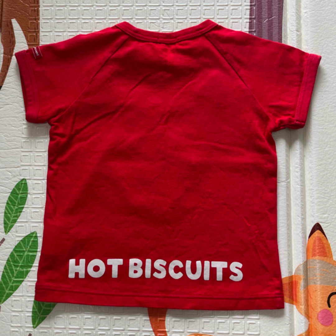 HOT BISCUITS(ホットビスケッツ)のミキハウス　半袖とパンツ　上下セット80 キッズ/ベビー/マタニティのベビー服(~85cm)(Ｔシャツ)の商品写真