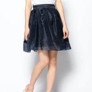 スナイデル(SNIDEL)の美品♡スナイデル♡オーガンジースカート(ひざ丈スカート)