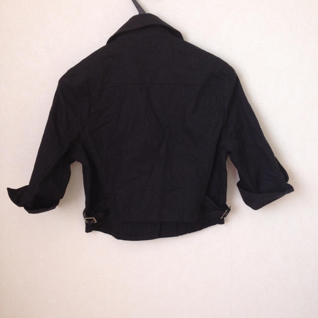 お値下げ中⭐麻混 ライダースＪＫ⭐ レディースのジャケット/アウター(ライダースジャケット)の商品写真