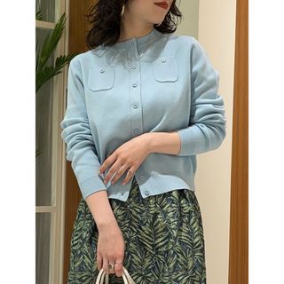 CABaN コットンカシミヤ クルーネックカーディガン