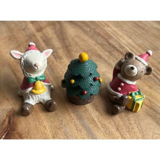 クリスマスの置物(3つ)(置物)