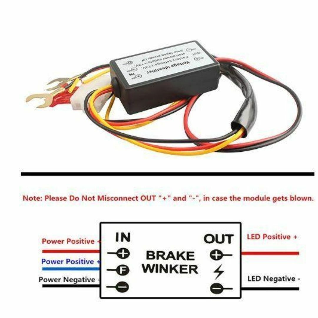 送料無料 デイライト led エンジン連動ユニット ON OFF 12V 自動車/バイクの自動車(車外アクセサリ)の商品写真