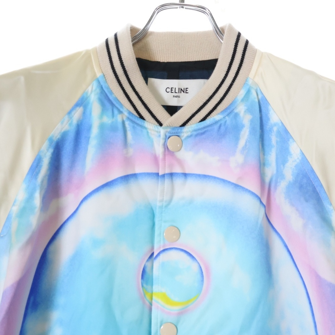 CELINE(セリーヌ)のCELINE セリーヌ 22SS Teddy Jacket With Satin Artist Print サテンアーティストプリント テディジャケット 2V28H353Q マルチカラー メンズのジャケット/アウター(フライトジャケット)の商品写真
