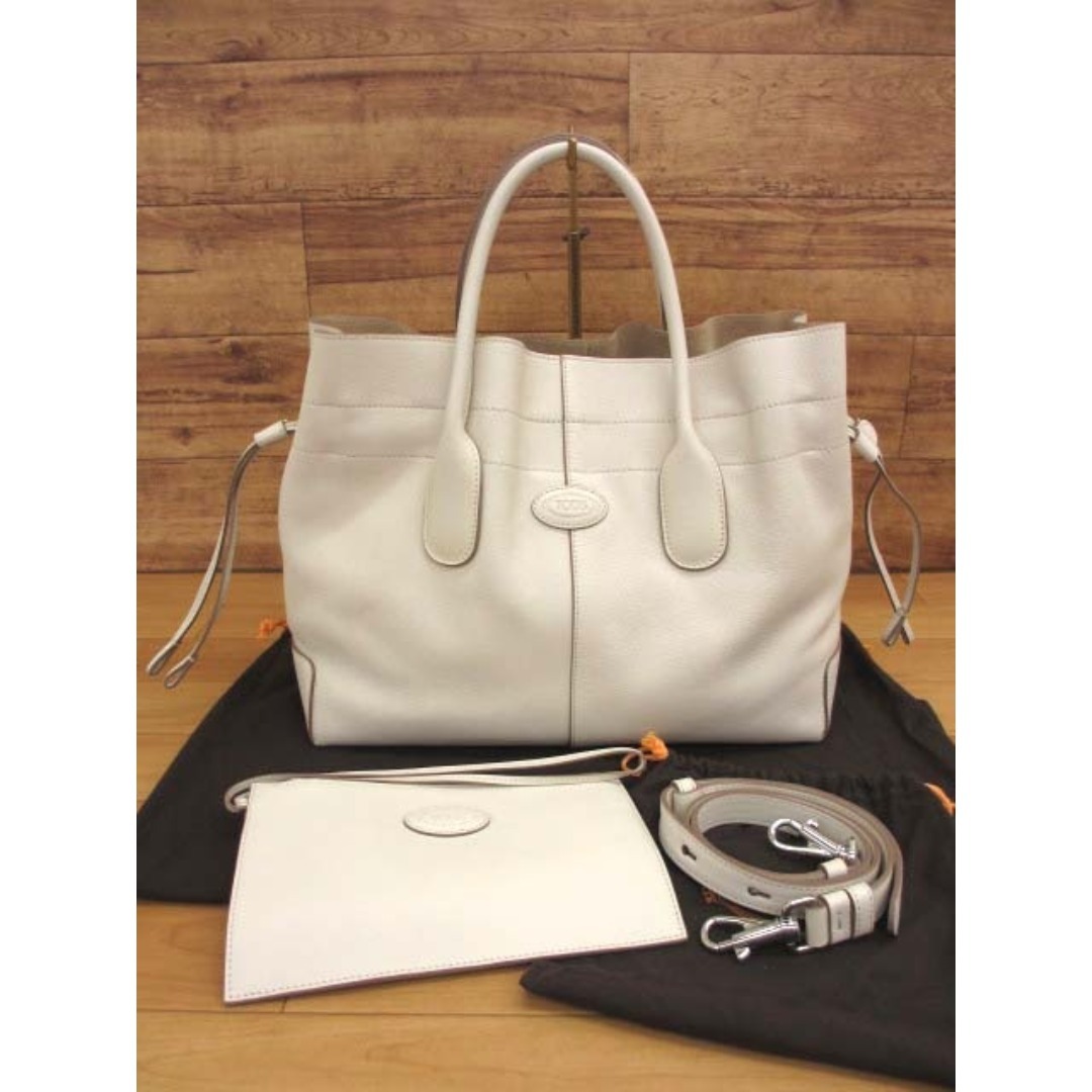 TOD'S(トッズ)の美品 TOD'S トッズ Di ドローストリングバッグ スモール レディースのバッグ(ショルダーバッグ)の商品写真