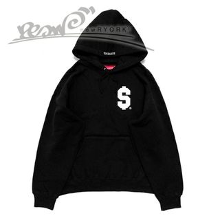 送料無料 メンズ プルオーバーパーカー ブラック Supreme シュプリーム $ HOODED SWEATSHIRT SS24SW58 M L XL シュプリーム$ロゴプルオーバーパーカー se1294r