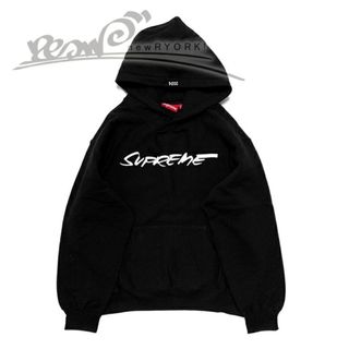 シュプリーム(Supreme)の送料無料 メンズ プルオーバーパーカー ブラック Supreme シュプリーム FUTURA HOODED SWEATSHIRT SS24SW50 M L XL XXL シュプリームフューチュラロゴプルオーバーパーカー se1295r(パーカー)
