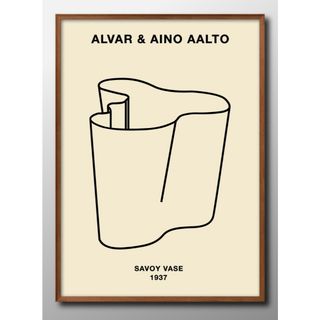 14553■A3アートポスター『アルヴァ・アアルト』絵画 イラスト マット