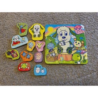 ジョイパレットワンワンとうーたんおふろであそぼ！ペタピタセットお風呂パズル