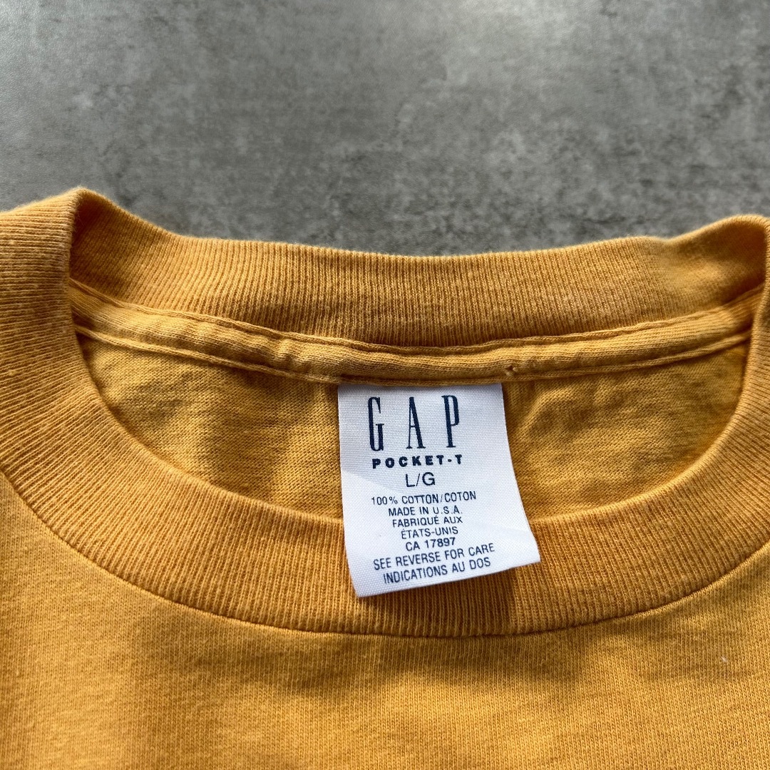 タ*店様 90s usa製 old gap tシャツ ポケt 無地 ソリッド 黒 古着 90s USA製 GAP 無地 ソリッド 100%コットン ポケット T