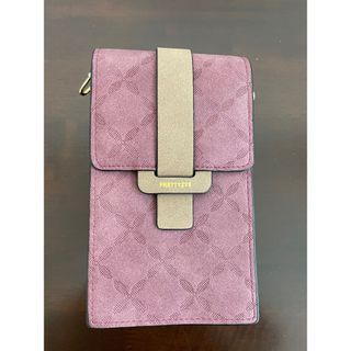 スマホショルダー ブランド スマホポーチ スマホショルダー バッグ  パープル(ショルダーバッグ)