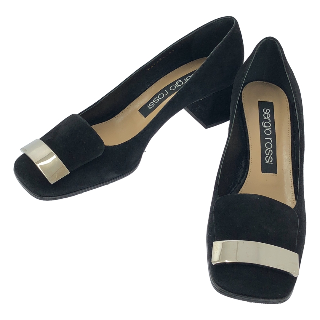 sergio rossi ブラック サンダル 39.5 セルジオ・ロッシ Sergio Rossi