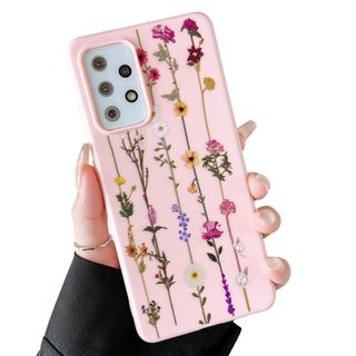 【人気商品】ZTOFERA Galaxy A53 5G 用花柄ケース 韓国 おし