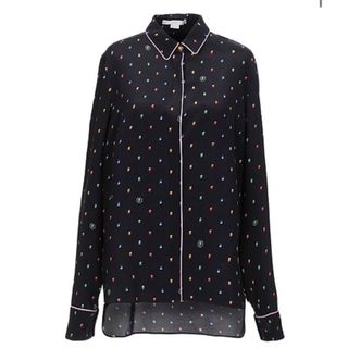 ステラマッカートニー(Stella McCartney)の【STELLA McCATNY新品未使用】シルク100%ドット柄 長袖タグ付(シャツ/ブラウス(長袖/七分))
