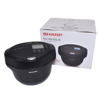 [中古] [B]シャープ ヘルシオ ホットクック KN-HW16G 2〜4人用 1.6L容量 kn-hw16g-b ブラック [良い(B)]