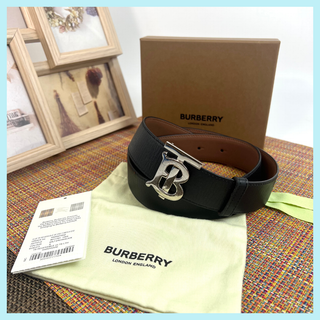 バーバリー(BURBERRY)の✨美品✨バーバリー リバーシブルレザーベルト トーマスバーバリー Sサイズ(ベルト)