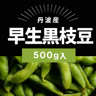 •丹波で育てた早生黒枝豆‼️然の甘みで、おつまみにも子どものおやつにも(野菜)