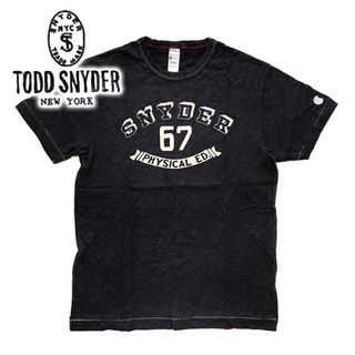 送料無料 メンズ Tシャツ ブラック TODD SNYDER CHAMPION トッドスナイダー チャンピオン M トッドスナイダー チャンピオンコラボレーションコラボTシャツ kts925