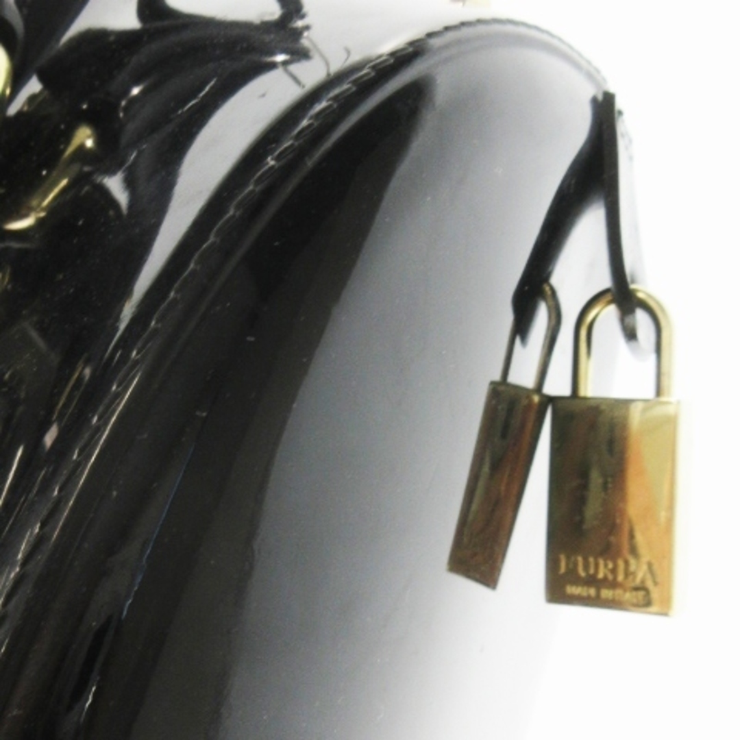 FURLA(フルラ)のフルラ CANDY ボストンバッグ ミニ PVC スタッズ ロゴ カデナ 黒 レディースのバッグ(ハンドバッグ)の商品写真