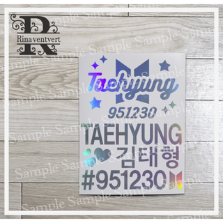 ホログラムステッカー★BTS★テテ Taehyung