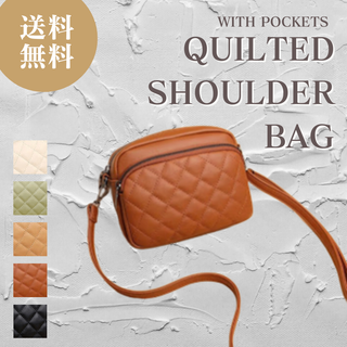 【送料無料】 ブラウン茶 ショルダーバッグ ハンド バッグキルティング 2way(ショルダーバッグ)